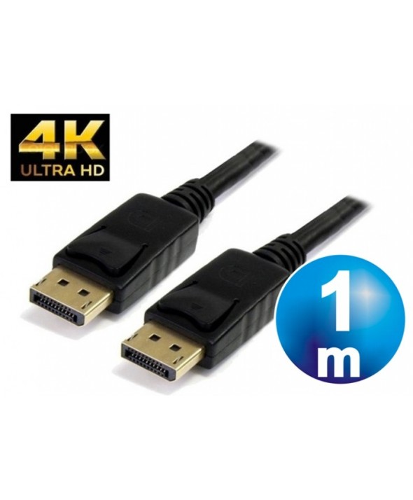 Conexion displayport 1.2 m/m 4k cable 1 m