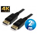 Conexion displayport 1.2 m/m 4k cable 2 m