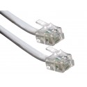 Conexion telefonica m/m rj11 6p4c blanca 7.5m