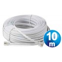 Conexion telefonica m/m rj11 6p4c blanca 10 metros