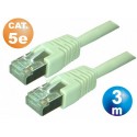 Conexion telefonica m/m rj45 8p8c cat.5e 3 metros