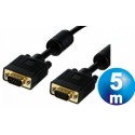 Conexion vga m/m hq cable 5 m