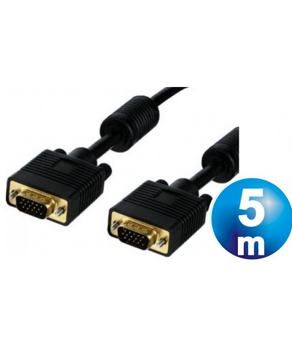 Conexion vga m/m hq cable 5 m