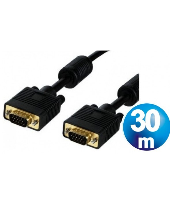 Conexion vga m/m 28 awg cable 30 m