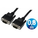 Conexion vga m/m hq cable 0.8 m