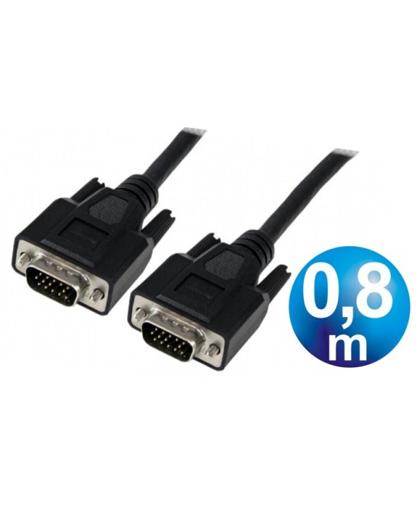 Conexion vga m/m hq cable 0.8 m