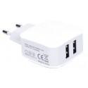 Alimentador 220v a 2 x usb 5v (2500ma) qc-2427