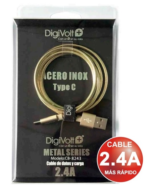 Conexion tipo "c" metal series 2.4a 1m cb-8243