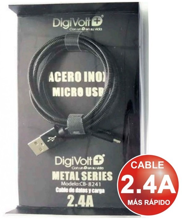 Conexion micro usb metal series 2.4a 1m cb-8241