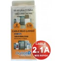 Conexion alimentacion/datos micro usb a usb (a) cable 2m