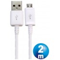 Conexion alimentacion/datos micro usb a usb (a) cable 2m