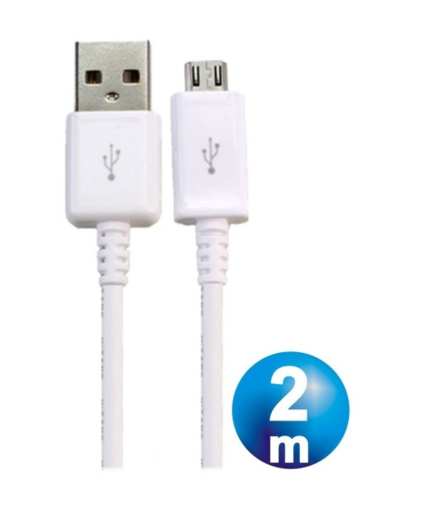 Conexion alimentacion/datos micro usb a usb (a) cable 2m