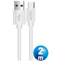 Conexion tipo "c" 2.1a 2m cb-8247 blanco