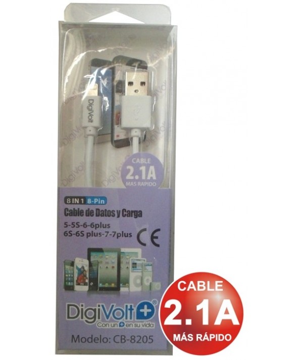 Conexion usb alimentacion y datos iphone 6 2.1a