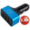 Alimentador coche 3xusb (3400ma) digivolt