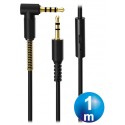 Conex. jack 3.5 4 cortes a jack 3.5 con micro 1 metro