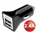 Alimentador coche 2xusb (2400ma) approx appusbcar2