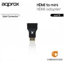 Adaptador hdmi hembra a mini hdmi approx appc18