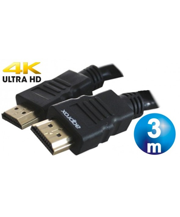 Conexion hdmi m/m 4k cable 3m approx appc3535