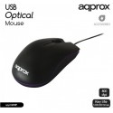 Raton optico usb 800 dpi negro/purpura approx