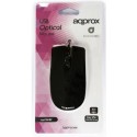 Raton optico usb 800 dpi negro/purpura approx