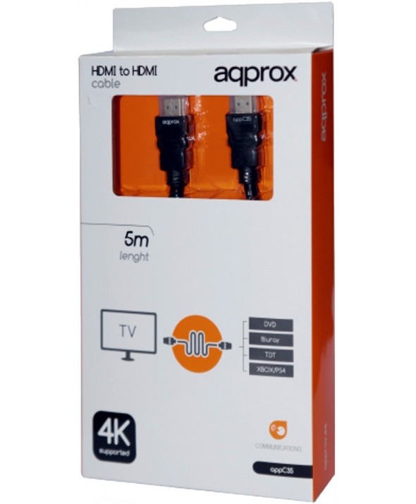 Conexion hdmi m/m 4k cable 5m approx appc36