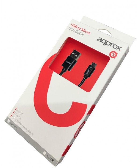 Conexion micro usb a usb (a) 1m approx appc38