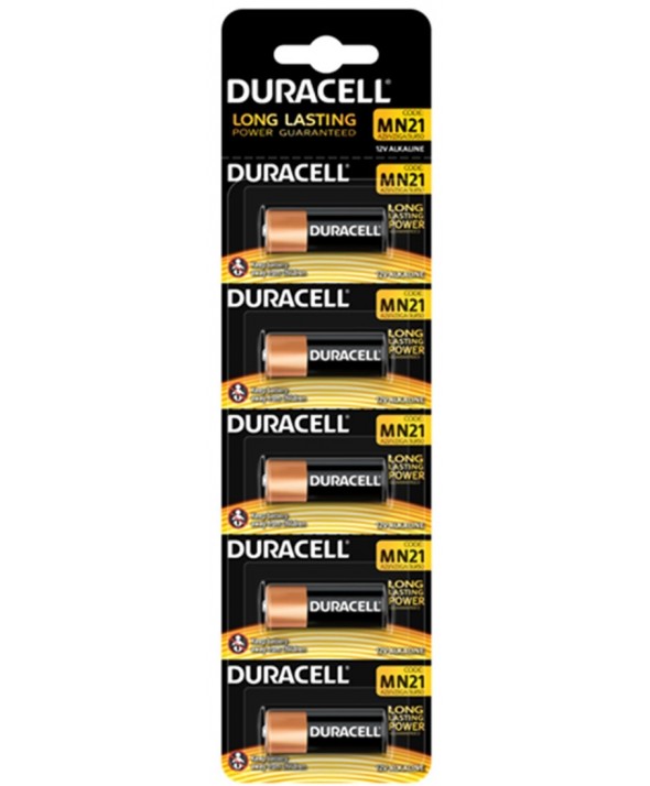 Pila alcalina mn21 23a 12v duracell blister de 5 unidades