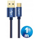 Conexion usb-c macho a usb a macho jeans 1 metro