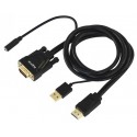 Convertidor hdmi a vga+audio alimentacion x usb approx ppc22