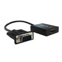 Convertidor de vga+audio por usb a hdmi approx c25