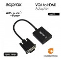 Convertidor de vga+audio por usb a hdmi approx c25