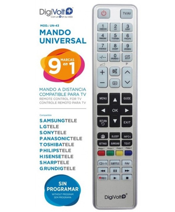 Mando a distancia universal x marca digivolt