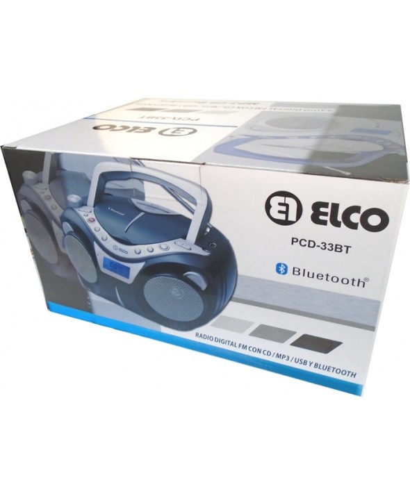 Radio cd digital mp3 usb bluetooth elco  colores