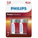 Pila alcalina lr14 philips power alkaline blister 2 unidades