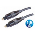 Conexion fibra optica toslink m/m hq cable 1.5 m