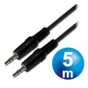 Conexion jack 3.5 m/m cable 5 m