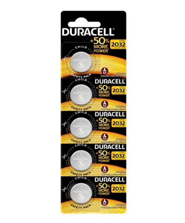 Pila litio cr2032 duracell blister 5 unidades