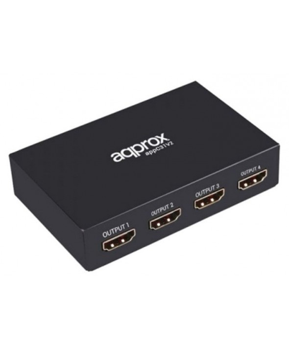 Splitter hdmi 4k metal 1 entrada 4 salidas approx