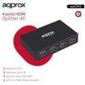 Splitter hdmi 4k metal 1 entrada 4 salidas approx