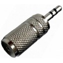 Adaptador jack 3.5 st/m a 2.5 st/h metal