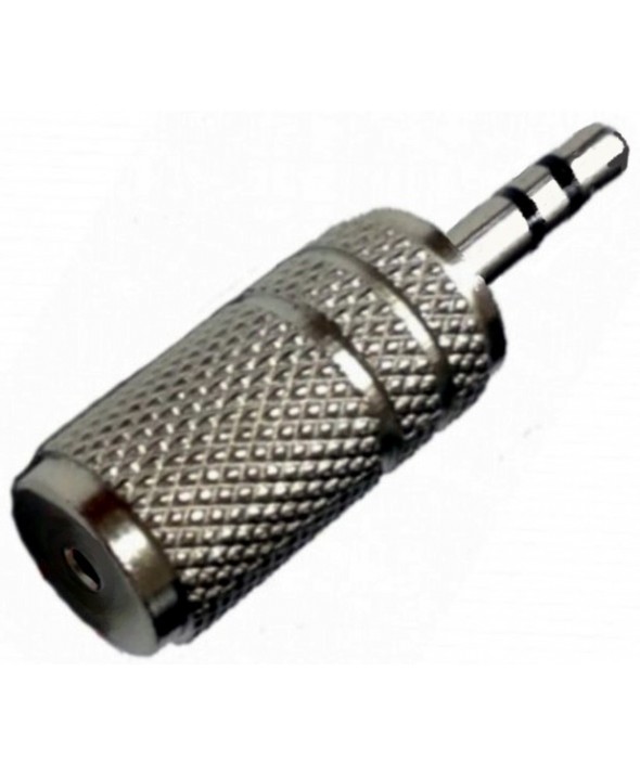 Adaptador jack 3.5 st/m a 2.5 st/h metal