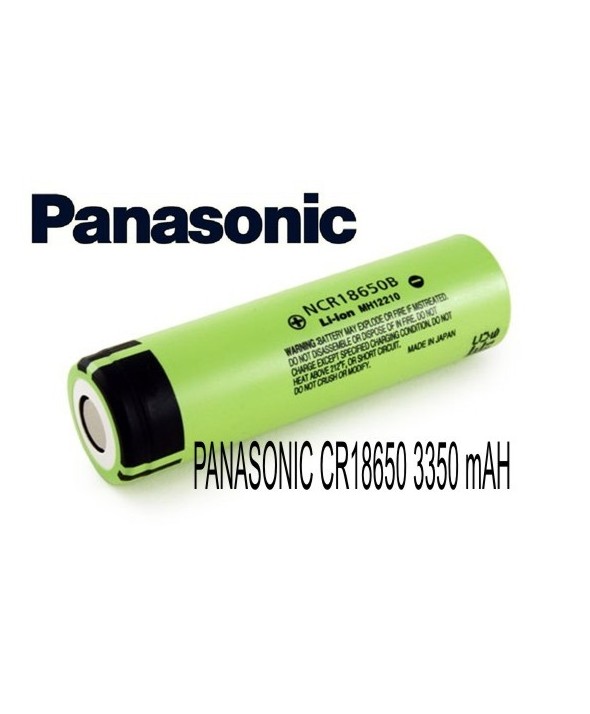 Bateria recargable cr18650 3350mah flat panasonic