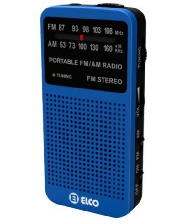 Radio am/fm altavoz y auriculares colores elco