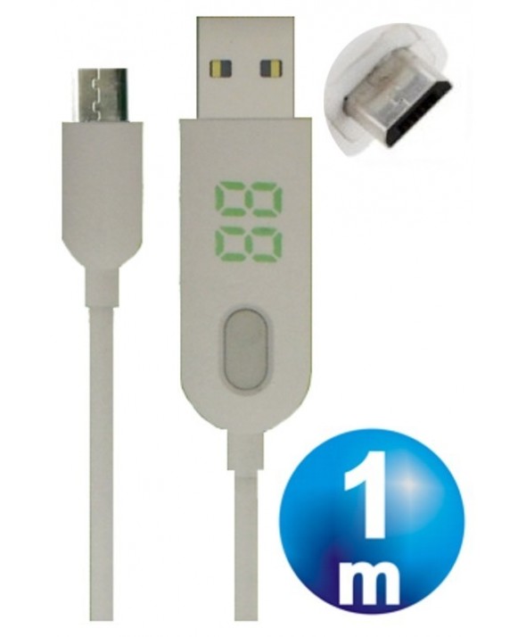 Cargador temporizador micro usb 2a 1m dexler 18013