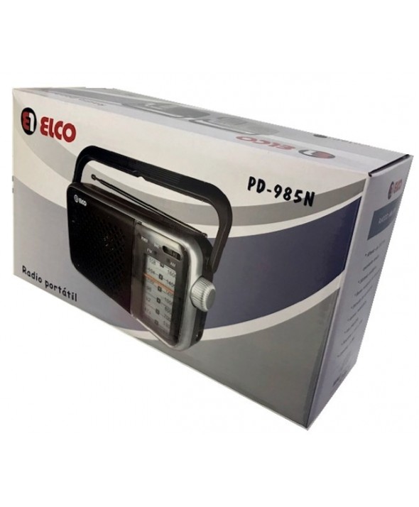 Radio portatil am/fm pilas y red pd985 elco