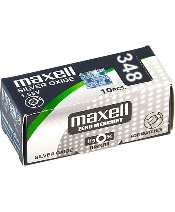 Pila ox de plata 1.55v (sr421sw) 348 maxell