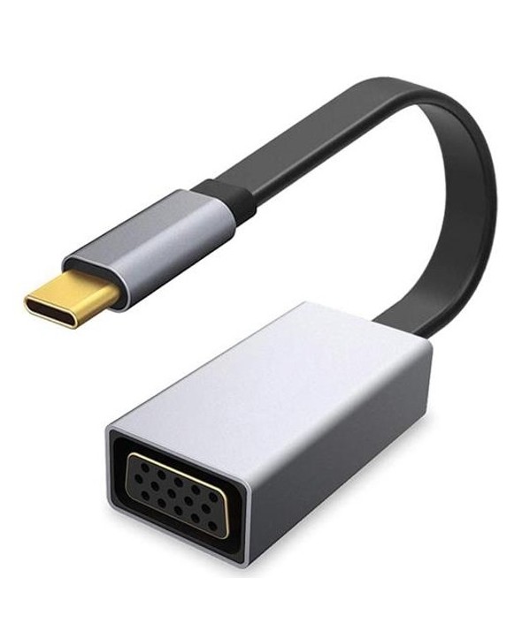 Adaptador usb tipo c macho a vga hembra 0.15m platinet