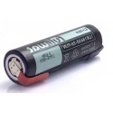 Bateria recargable cr18650 2600mah 3.7v terminales