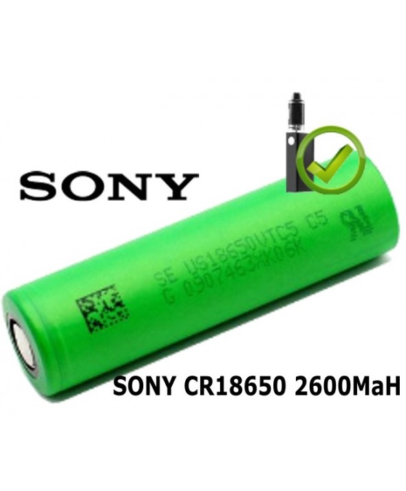 Bateria recargable cr18650 2600mah flat 30a sony 